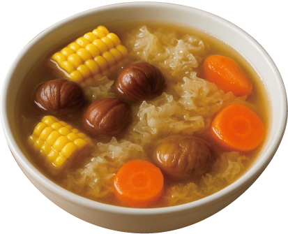 Chestnut and Snow Fungus Soup